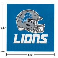 192/Case Bulk Detroit Lions Luncheon Napkins