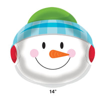 12ct Bulk Snowman Plastic Trays