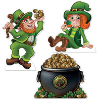 Leprechaun & Pot O' Gold Stand-Ups (3-Pack)