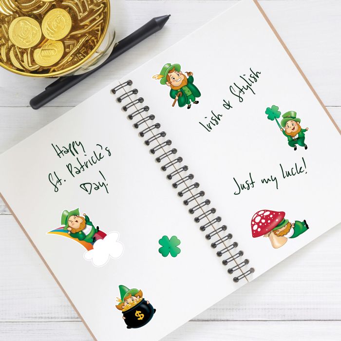 Leprechaun/Shamrock Stickers