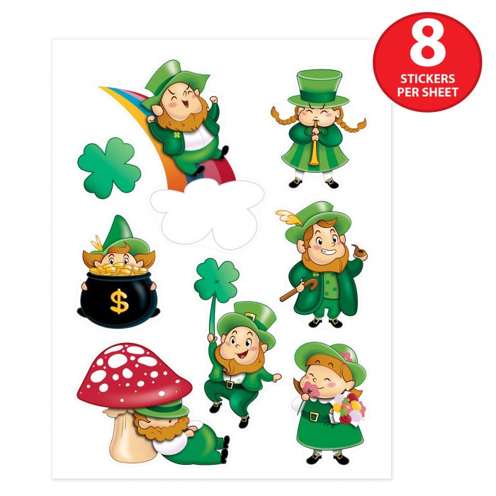 Leprechaun/Shamrock Stickers
