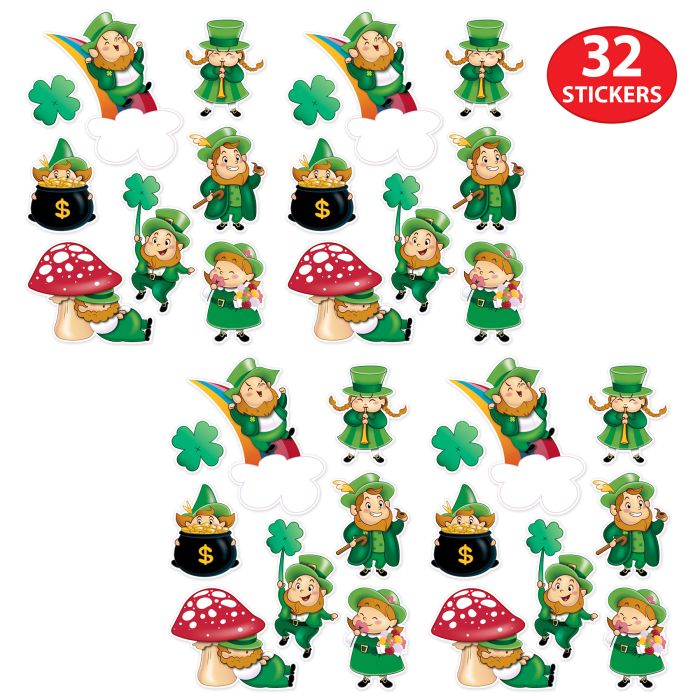 Leprechaun/Shamrock Stickers
