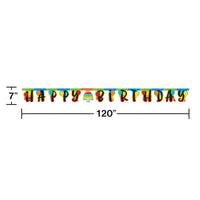 12ct Bulk Rainbow Cake Party Banners