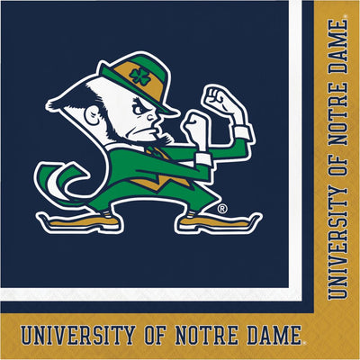 University of Notre Dame Univ Luncheon Napkins 6.5" x 6.5"