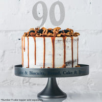 Silver Glitter 0 Cake Topper - Any Occasion Decor Party Decoration