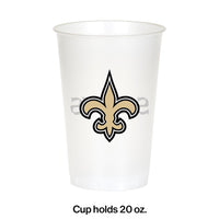 96ct Bulk New Orleans Saints 20 oz Plastic Cups
