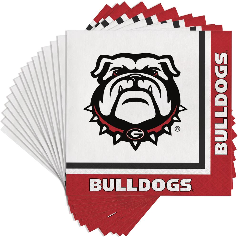 240ct Bulk University of Georgia Luncheon Napkins