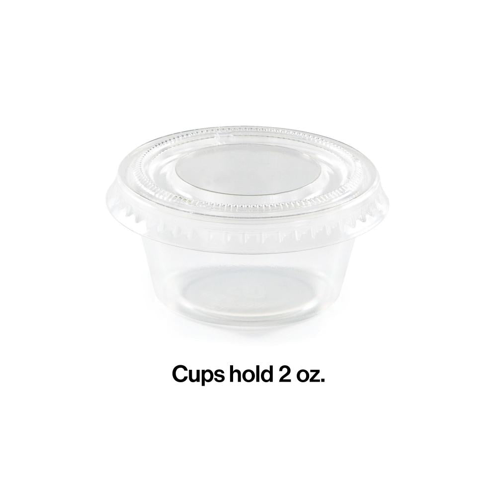 288ct Bulk 2 oz Clear Portion Cups with Lids