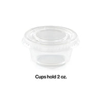 288ct Bulk 2 oz Clear Portion Cups with Lids