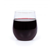 24ct Bulk 14 oz Plastic Stemless Wine Glasses
