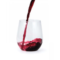 24ct Bulk 14 oz Plastic Stemless Wine Glasses