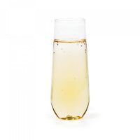 24ct Bulk 9 oz Plastic Stemless Champagne Flutes