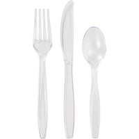 288ct Bulk Clear Assorted Cutlery