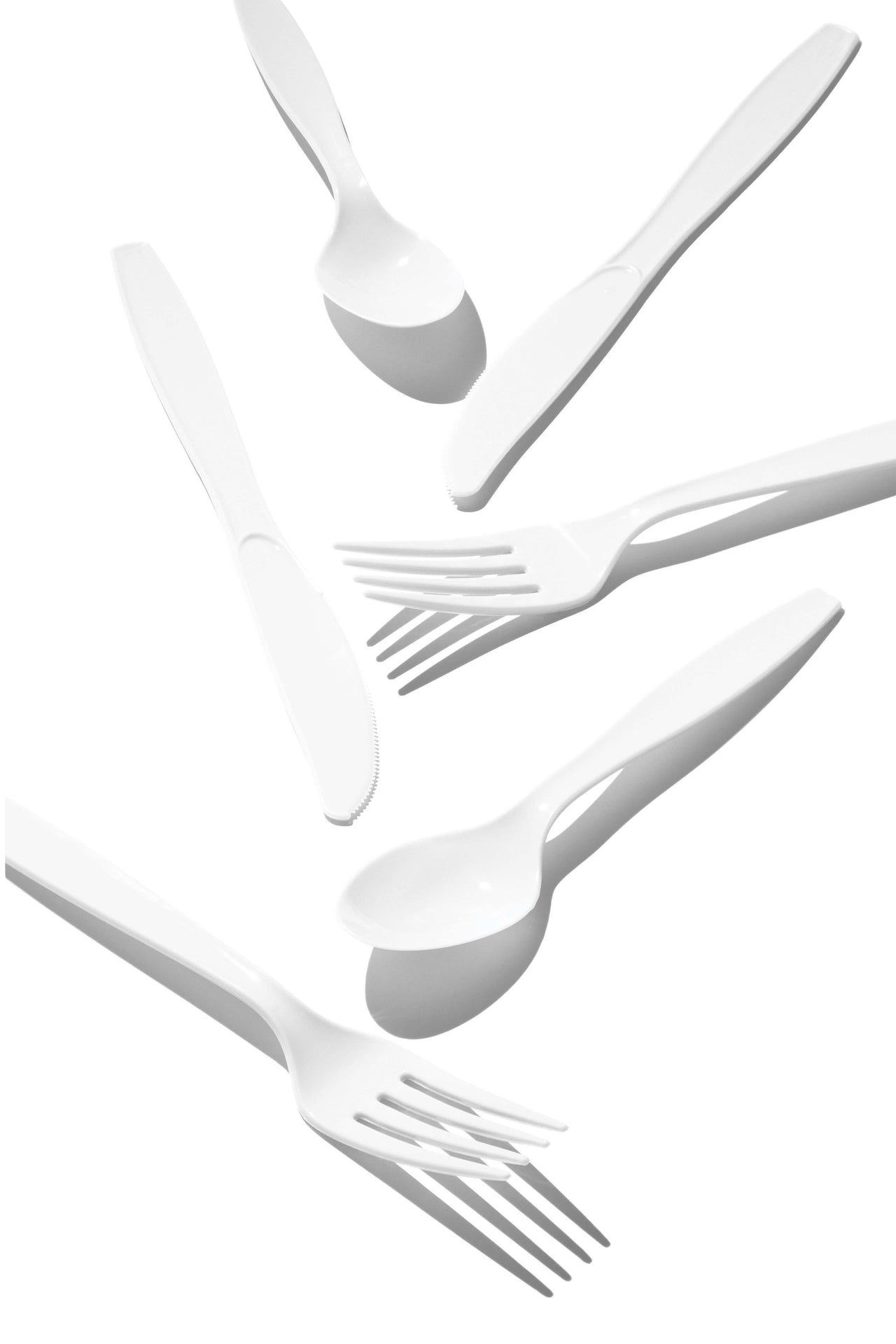 288ct Bulk White Assorted Cutlery