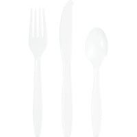 Bulk 288 pc White Assorted Cutlery  - Solid Color Party Tableware by Creative Converting