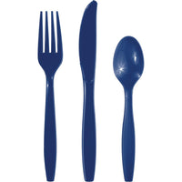 Bulk 288 pc Navy Assorted Cutlery  - Solid Color Party Tableware by Creative Converting