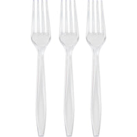 Bulk 288 pc Clear Forks Only  - Solid Color Party Tableware by Creative Converting