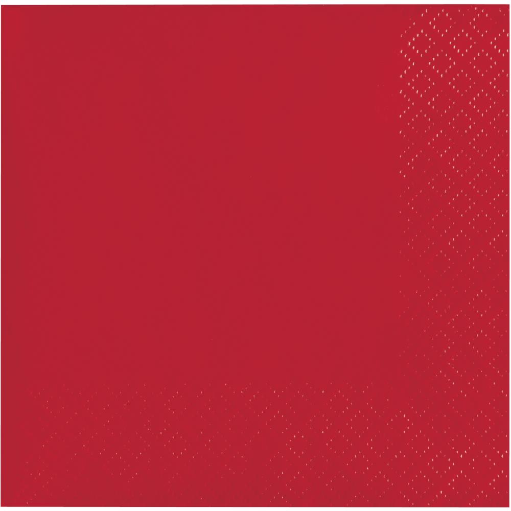 Bulk 480 pc Classic Red 2Ply Beverage Napkin  - Solid Color Party Tableware by Creative Converting