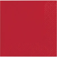 Bulk 480 pc Classic Red 2Ply Beverage Napkin  - Solid Color Party Tableware by Creative Converting