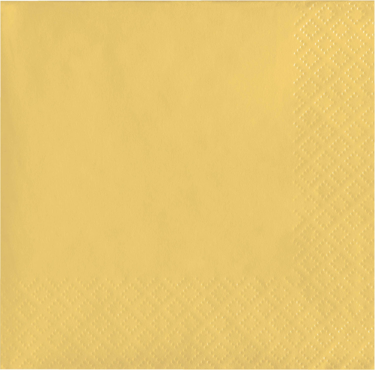 480ct Bulk Soft Yellow 2Ply Beverage Napkin