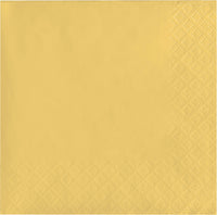 480ct Bulk Soft Yellow 2Ply Beverage Napkin