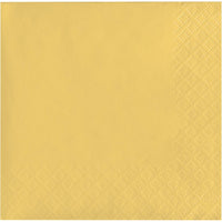 Bulk 480 pc Soft Yellow 2Ply Beverage Napkin  - Solid Color Party Tableware by Creative Converting