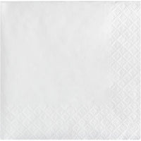 Bulk 480 pc White 2Ply Beverage Napkin  - Solid Color Party Tableware by Creative Converting