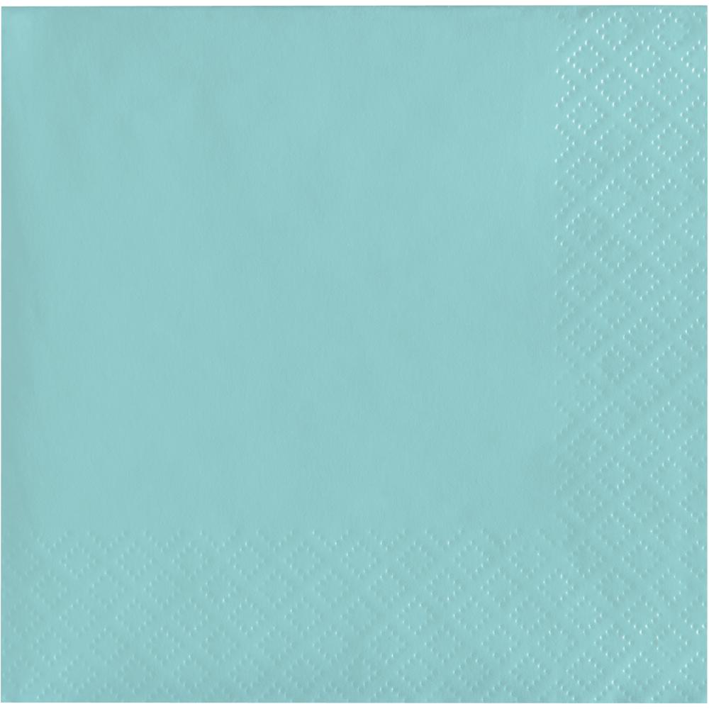 Bulk 480 pc Spa Blue 2Ply Beverage Napkin  - Solid Color Party Tableware by Creative Converting