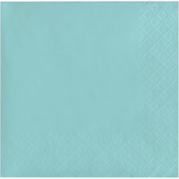Bulk 480 pc Spa Blue 2Ply Beverage Napkin  - Solid Color Party Tableware by Creative Converting