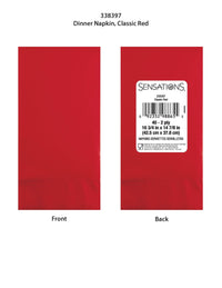 400ct Bulk Classic Red 2Ply Dinner Napkin