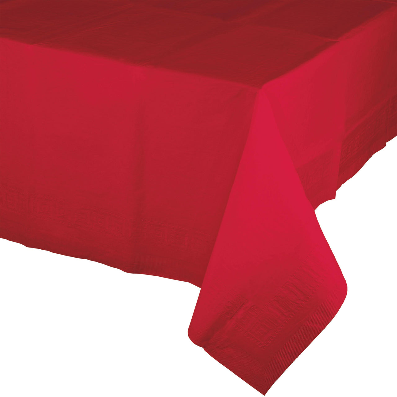 6ct Bulk Classic Red Tablecover, 54X108" Paper/Poly
