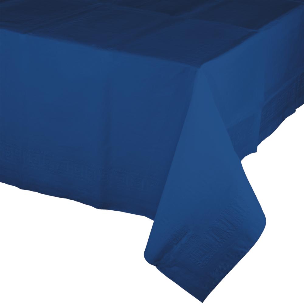 Bulk 6 pc Navy Tablecover, 54X108" Paper/Poly - Solid Color Party Tableware by Creative Converting