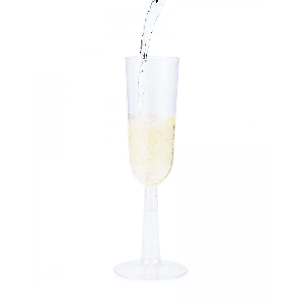 48ct Bulk 7 oz Plastic Champagne Flutes