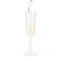 48ct Bulk 7 oz Plastic Champagne Flutes