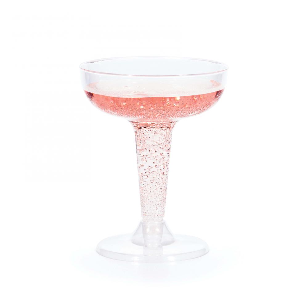 54ct Bulk 4 oz Plastic Champagne Coupes