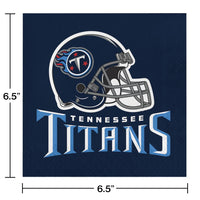 192/Case Bulk Tennessee Titans Luncheon Napkins