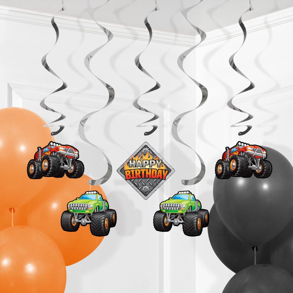 30ct Bulk Monster Truck Dizzy Danglers