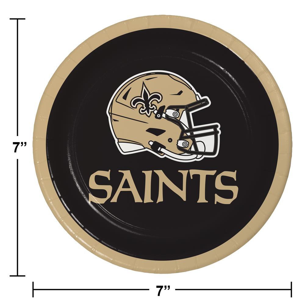 96ct Bulk New Orleans Saints Dessert Plates