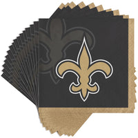 192/Case Bulk New Orleans Saints Beverage Napkins