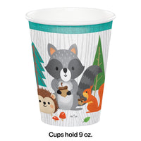 96ct Bulk Wild One Woodland 9 oz Paper Cups