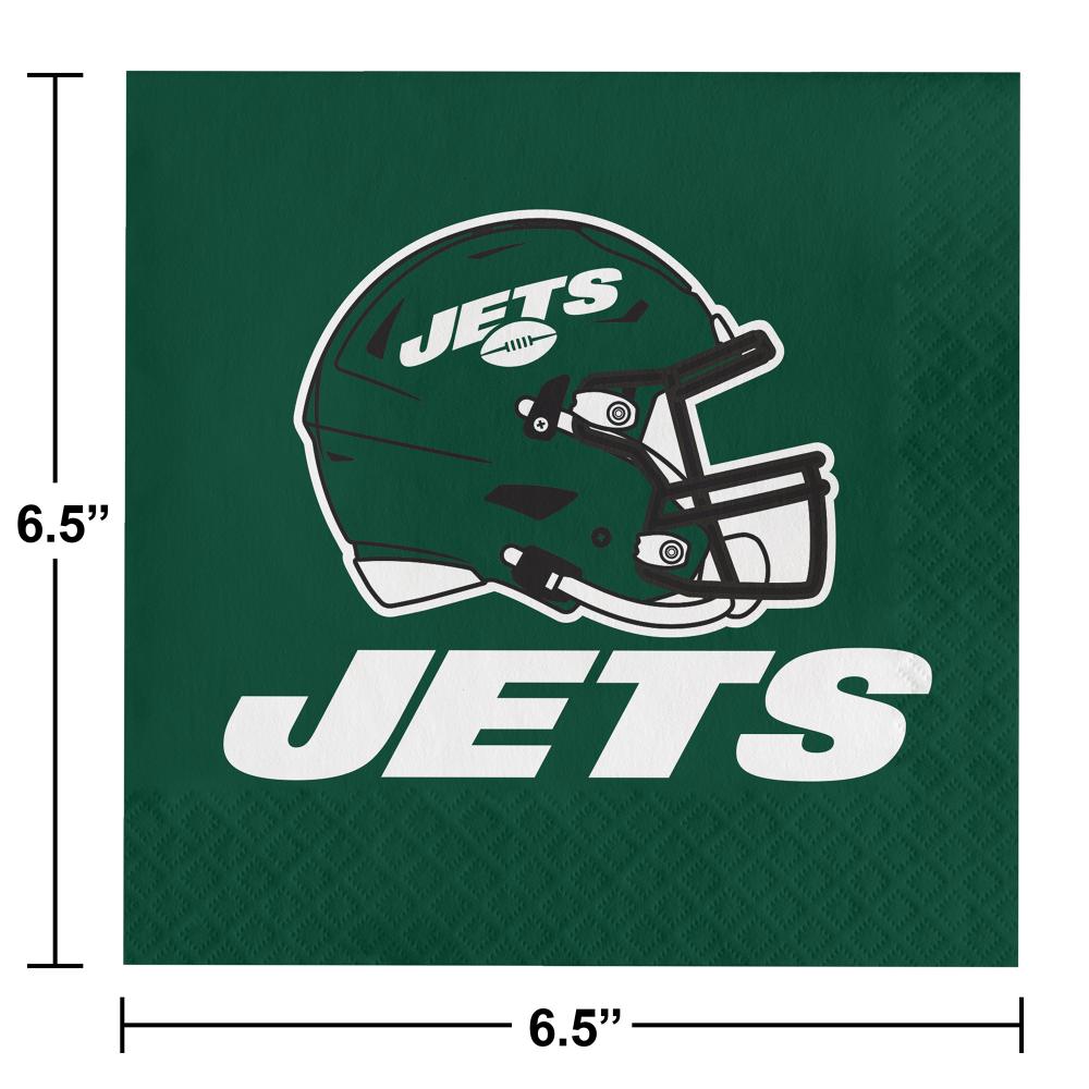 192ct Bulk New York Jets Luncheon Napkins