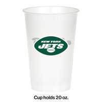 96/Case Bulk New York Jets 20 oz Plastic Cups