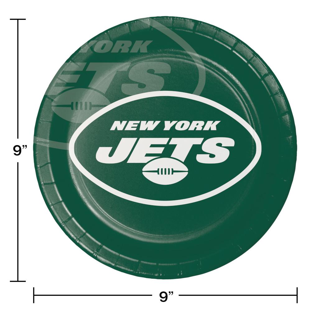 96/Case Bulk New York Jets Dinner Plates