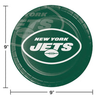 96/Case Bulk New York Jets Dinner Plates