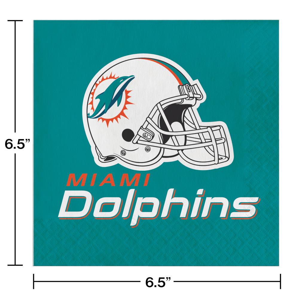 192/Case Bulk Miami Dolphins Luncheon Napkins