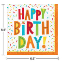 Birthday Fun Paper Luncheon Napkins (Case of 192) by Creative Converting