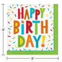 Birthday Fun Paper Beverage Napkins (Case of 192) by Creative Converting