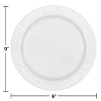 120ct Bulk Pearl Pebble Plastic Dinner Plates