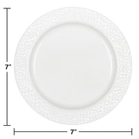 120ct Bulk Pearl Pebble Plastic Dessert Plates