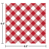 192ct Bulk Classic Gingham Luncheon Napkin